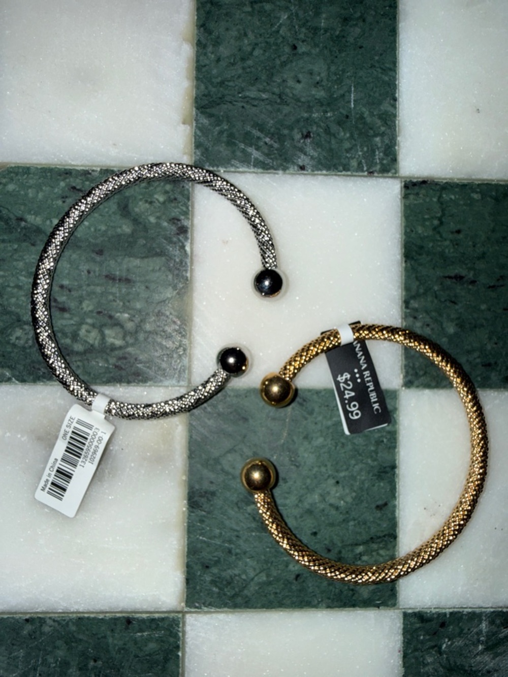 Banana Republic Twisted Open Cuff Bracelet- Gold or Silver